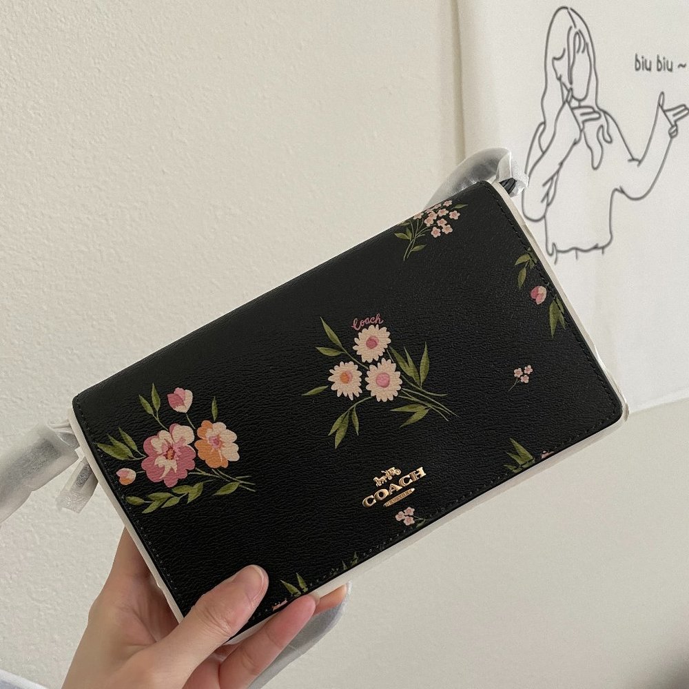 NEW Coach Flower Crossbody Bag with Wallet
